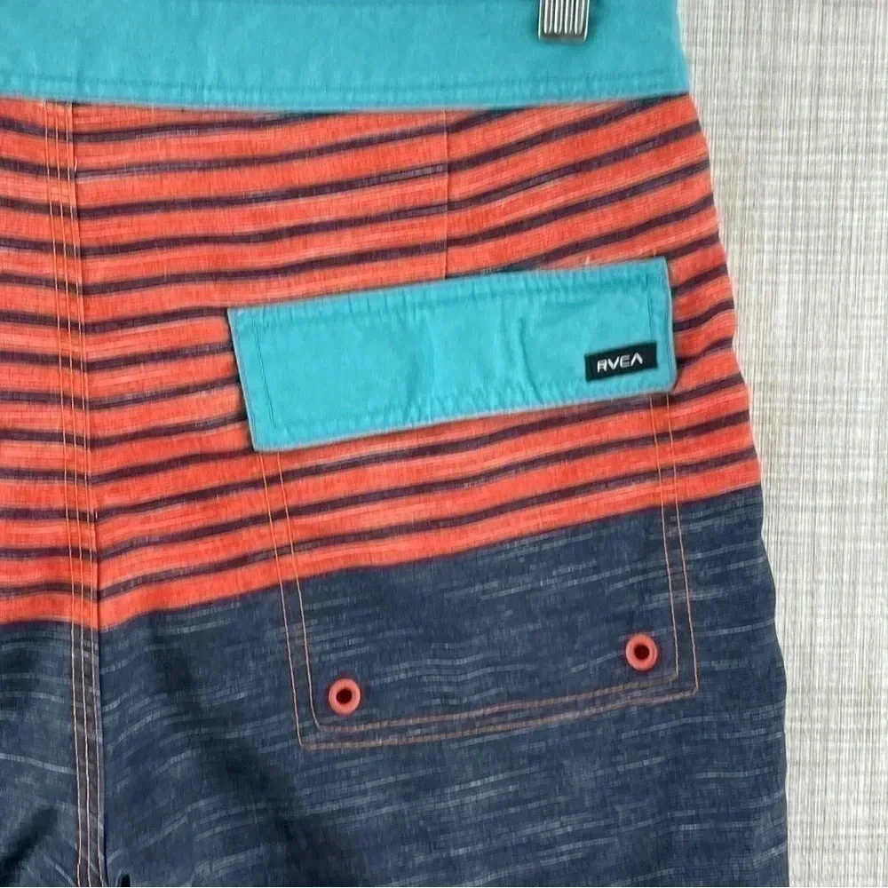 RVCA Size 32 Men's Classic Non-Stretch Board Shorts Swim Suit 2739